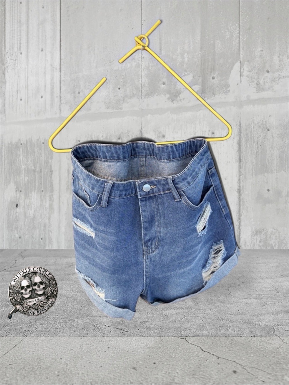 SHEIN Women's High Waist Denim Shorts Size 30